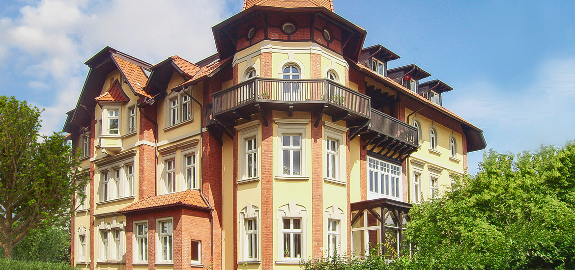 Unser Praxis-Gebäude, die Bergervilla in Hildburghausen